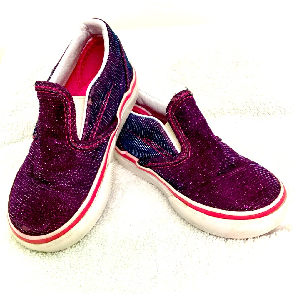VANS Purple Glittery Shoes